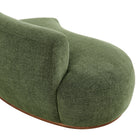 Modway Rialta Curved Left-Arm Slub Weave Fabric Sectional Loveseat