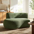 Modway Rialta Curved Left-Arm Slub Weave Fabric Sectional Loveseat