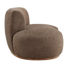 Modway Rialta Curved Left-Arm Slub Weave Fabric Sectional Loveseat