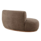 Modway Rialta Curved Left-Arm Slub Weave Fabric Sectional Loveseat