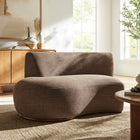 Modway Rialta Curved Left-Arm Slub Weave Fabric Sectional Loveseat