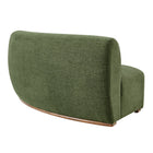 Modway Rialta Curved Armless Slub Weave Fabric Sectional Loveseat