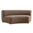 Modway Rialta Curved Armless Slub Weave Fabric Sectional Loveseat