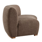 Modway Rialta Curved Armless Slub Weave Fabric Sectional Loveseat