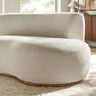 Modway Rialta Curved Right-Arm Slub Weave Fabric Sectional Loveseat