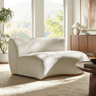Modway Rialta Curved Right-Arm Slub Weave Fabric Sectional Loveseat