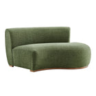 Modway Rialta Curved Right-Arm Slub Weave Fabric Sectional Loveseat