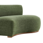 Modway Rialta Curved Right-Arm Slub Weave Fabric Sectional Loveseat