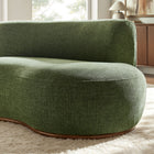 Modway Rialta Curved Right-Arm Slub Weave Fabric Sectional Loveseat