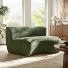 Modway Rialta Curved Right-Arm Slub Weave Fabric Sectional Loveseat