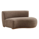 Modway Rialta Curved Right-Arm Slub Weave Fabric Sectional Loveseat