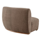 Modway Rialta Curved Right-Arm Slub Weave Fabric Sectional Loveseat