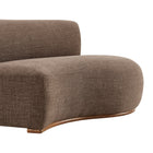 Modway Rialta Curved Right-Arm Slub Weave Fabric Sectional Loveseat