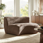 Modway Rialta Curved Right-Arm Slub Weave Fabric Sectional Loveseat