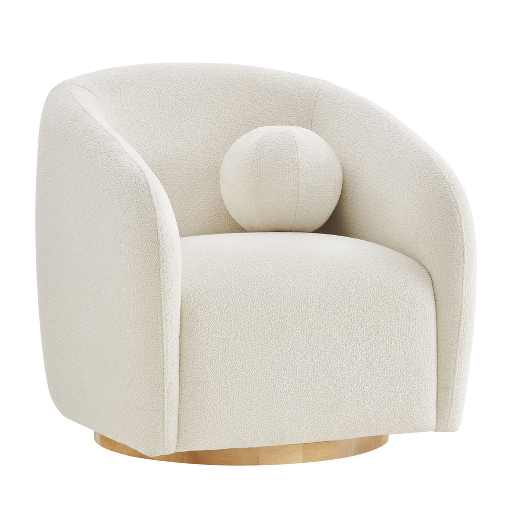 Modway Holland Swivel Chenille Fabric Armchair