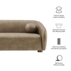 Modway Holland 85" Vegan Leather Sofa