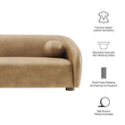 Modway Holland 85" Vegan Leather Sofa