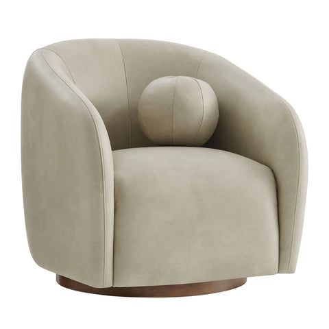 Modway Holland Swivel Vegan Leather Armchair