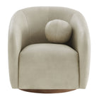 Modway Holland Swivel Vegan Leather Armchair