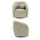 Modway Holland Swivel Vegan Leather Armchair