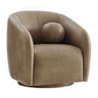 Modway Holland Swivel Vegan Leather Armchair