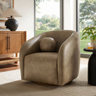 Modway Holland Swivel Vegan Leather Armchair