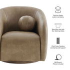 Modway Holland Swivel Vegan Leather Armchair