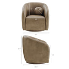 Modway Holland Swivel Vegan Leather Armchair
