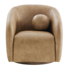 Modway Holland Swivel Vegan Leather Armchair
