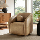 Modway Holland Swivel Vegan Leather Armchair