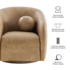 Modway Holland Swivel Vegan Leather Armchair