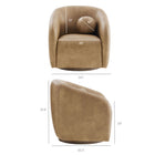 Modway Holland Swivel Vegan Leather Armchair
