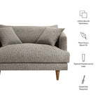 Modway Zoya Down Filled Overstuffed Boucle Chair-and-a-Half