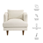 Modway Zoya Down Filled Overstuffed Boucle Armchair