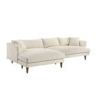 Modway Zoya Left-Facing Down Filled Overstuffed Boucle Sectional Sofa