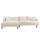 Modway Zoya Left-Facing Down Filled Overstuffed Boucle Sectional Sofa