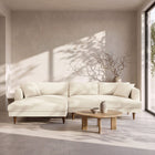 Modway Zoya Left-Facing Down Filled Overstuffed Boucle Sectional Sofa