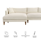 Modway Zoya Left-Facing Down Filled Overstuffed Boucle Sectional Sofa