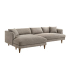 Modway Zoya Left-Facing Down Filled Overstuffed Boucle Sectional Sofa