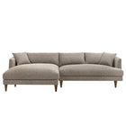 Modway Zoya Left-Facing Down Filled Overstuffed Boucle Sectional Sofa