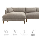 Modway Zoya Left-Facing Down Filled Overstuffed Boucle Sectional Sofa