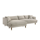 Modway Zoya Left-Facing Down Filled Overstuffed Boucle Sectional Sofa