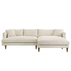 Modway Zoya Right-Facing Down Filled Overstuffed Boucle Sectional Sofa