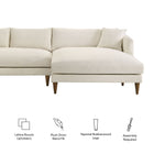 Modway Zoya Right-Facing Down Filled Overstuffed Boucle Sectional Sofa