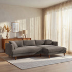 Modway Zoya Right-Facing Down Filled Overstuffed Boucle Sectional Sofa