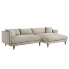 Modway Zoya Right-Facing Down Filled Overstuffed Boucle Sectional Sofa
