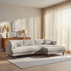 Modway Zoya Right-Facing Down Filled Overstuffed Boucle Sectional Sofa