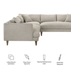 Modway Zoya 3 Piece Down Filled Overstuffed Boucle Sectional Sofa