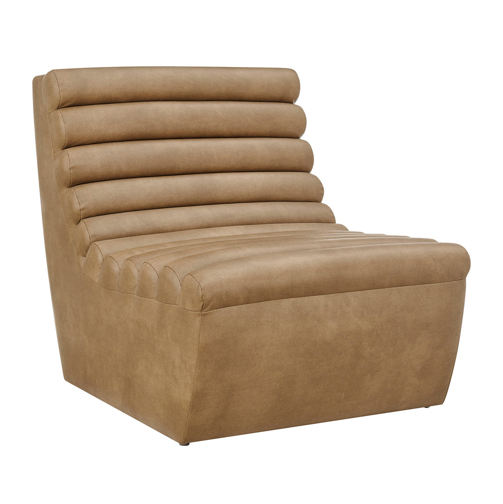 Modway Corbin Vegan Leather Armless Accent Chair
