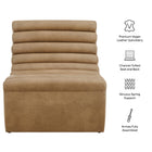 Modway Corbin Vegan Leather Armless Accent Chair